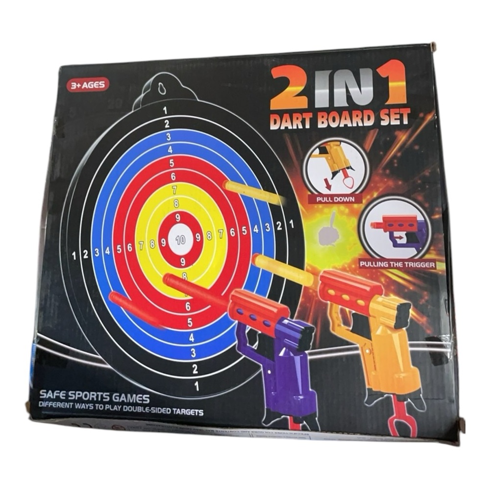 Magnetic Dart Board 2 in 1 Safe Double Sided Magnetic Dart Game Toy for Kids